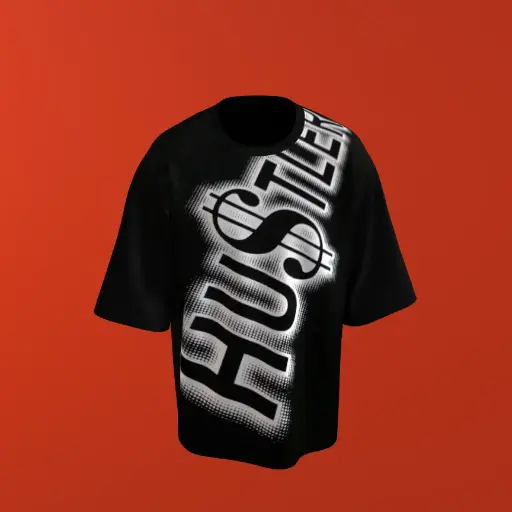 Hustler With Ghesha Daynamic Print oversize T-Shirt